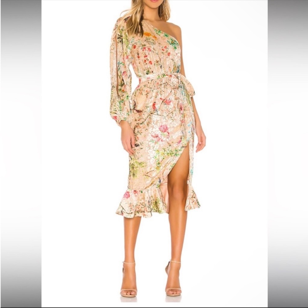 HEMANT AND NANDITA Veena Dress in Nude